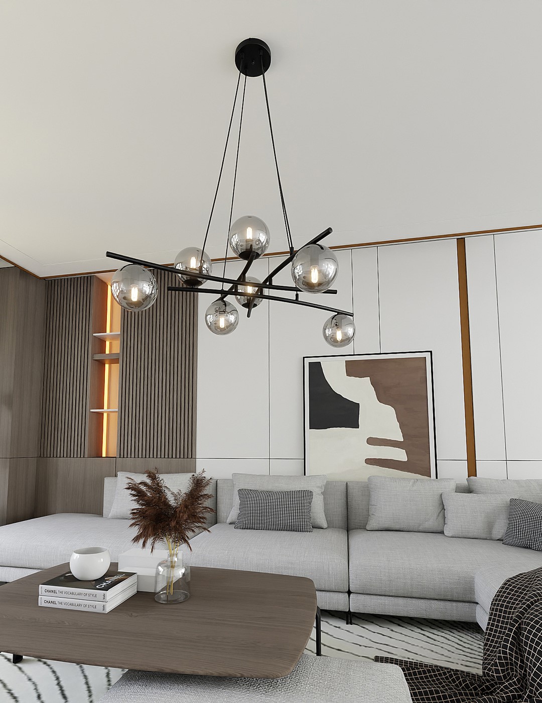 Emibig Visilica ESSA 230V 10W MAX LED E14 Čelik/ Staklo Crna