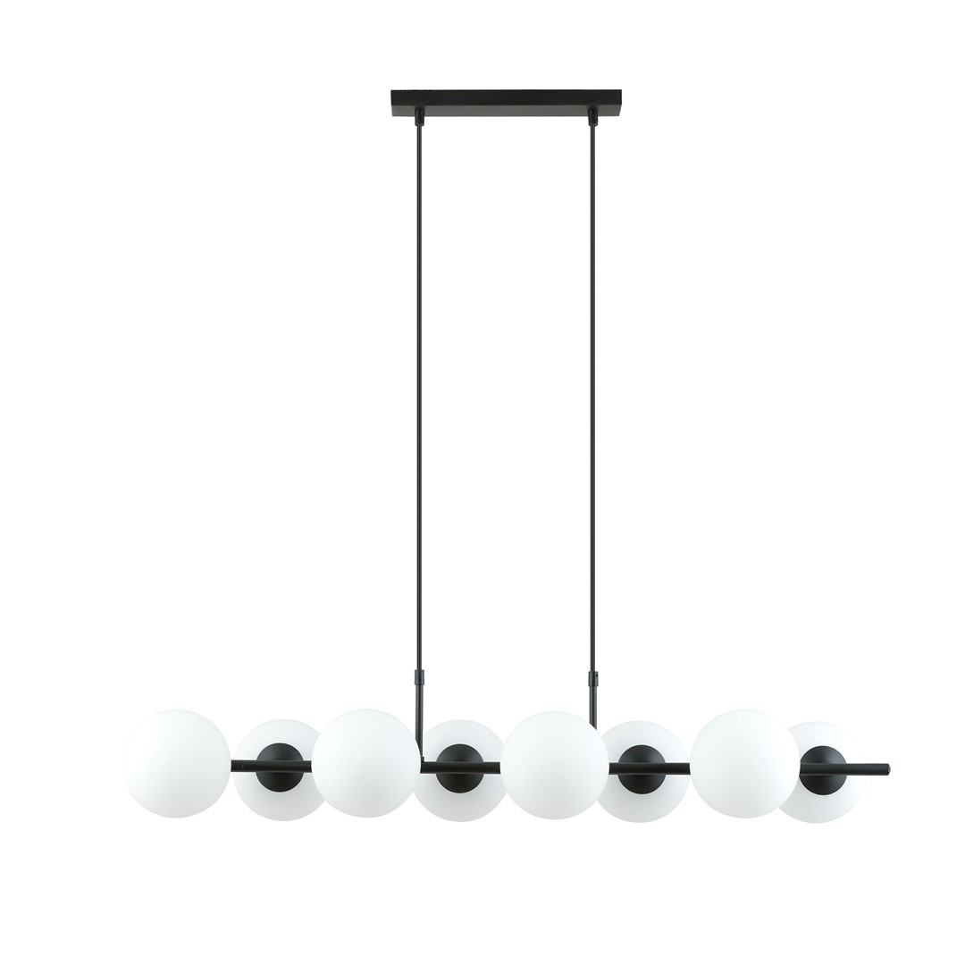 Emibig Visilica RORY 230V 10W MAX LED E14 Čelik/ Staklo Crna