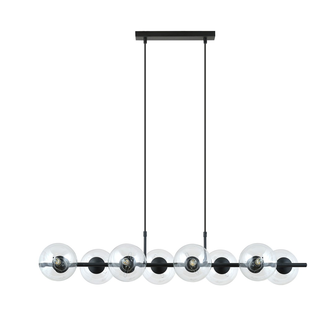 Emibig Visilica RORY 230V 10W MAX LED E14 Čelik/ Staklo Crna