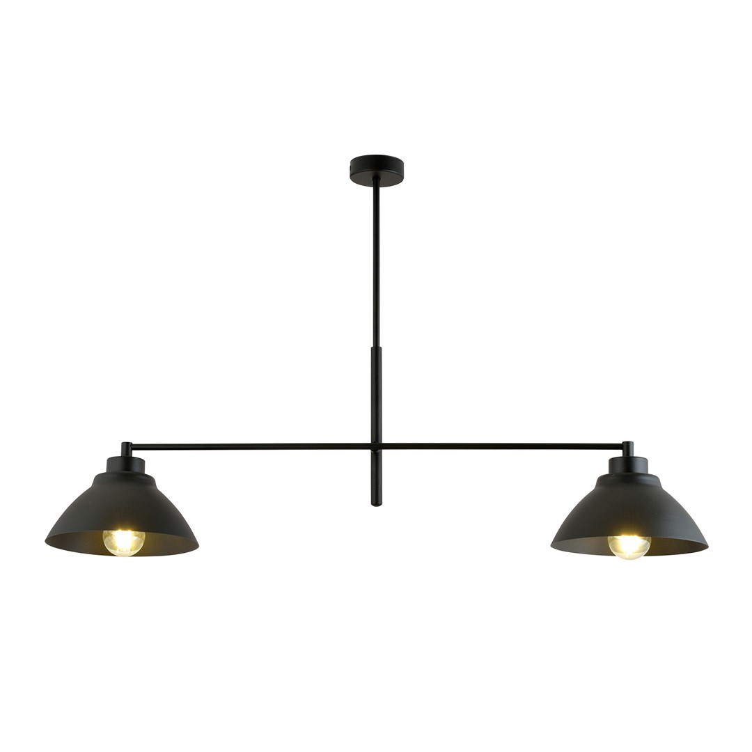 Emibig Luster MAVERICK 230V 15W MAX LED E27 Čelik Crna