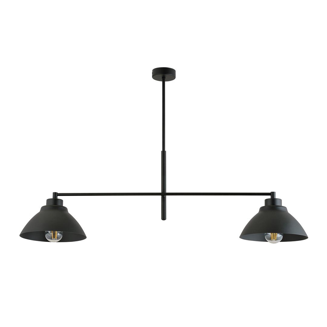 Emibig Luster MAVERICK 230V 15W MAX LED E27 Čelik Crna