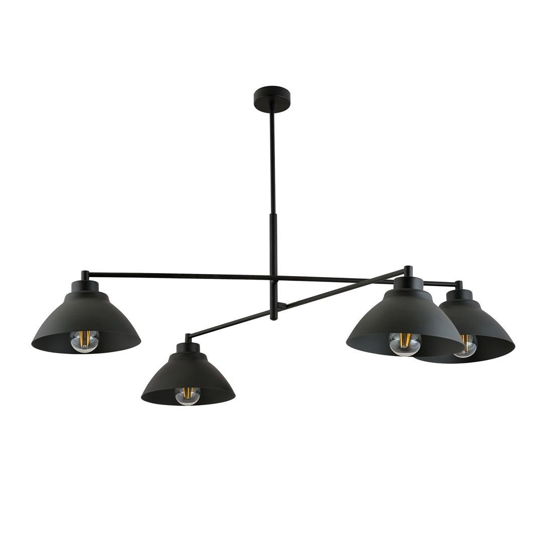 Emibig Luster MAVERICK 230V 15W MAX LED E27 Čelik Crna