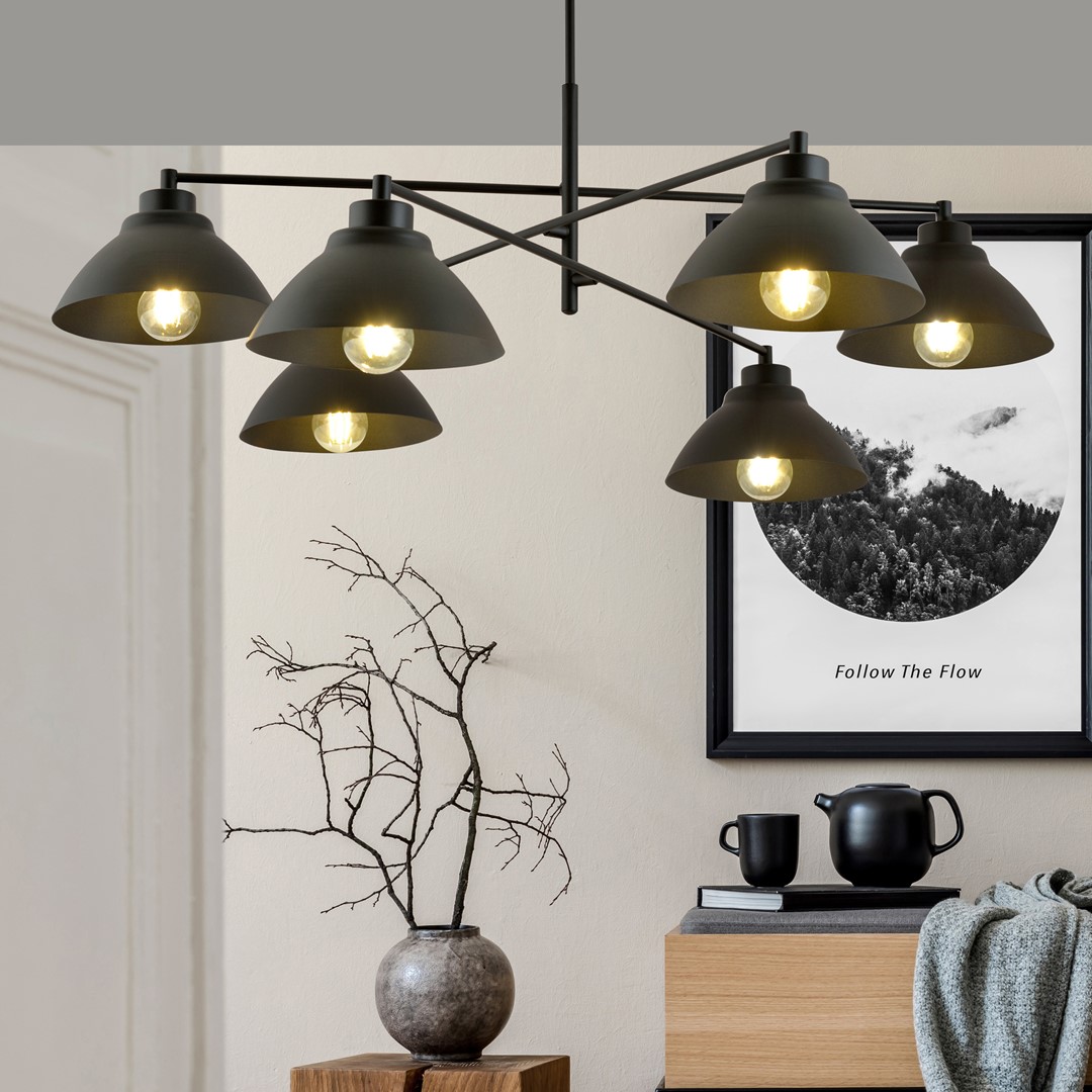 Emibig Luster MAVERICK 230V 15W MAX LED E27 Čelik Bijela