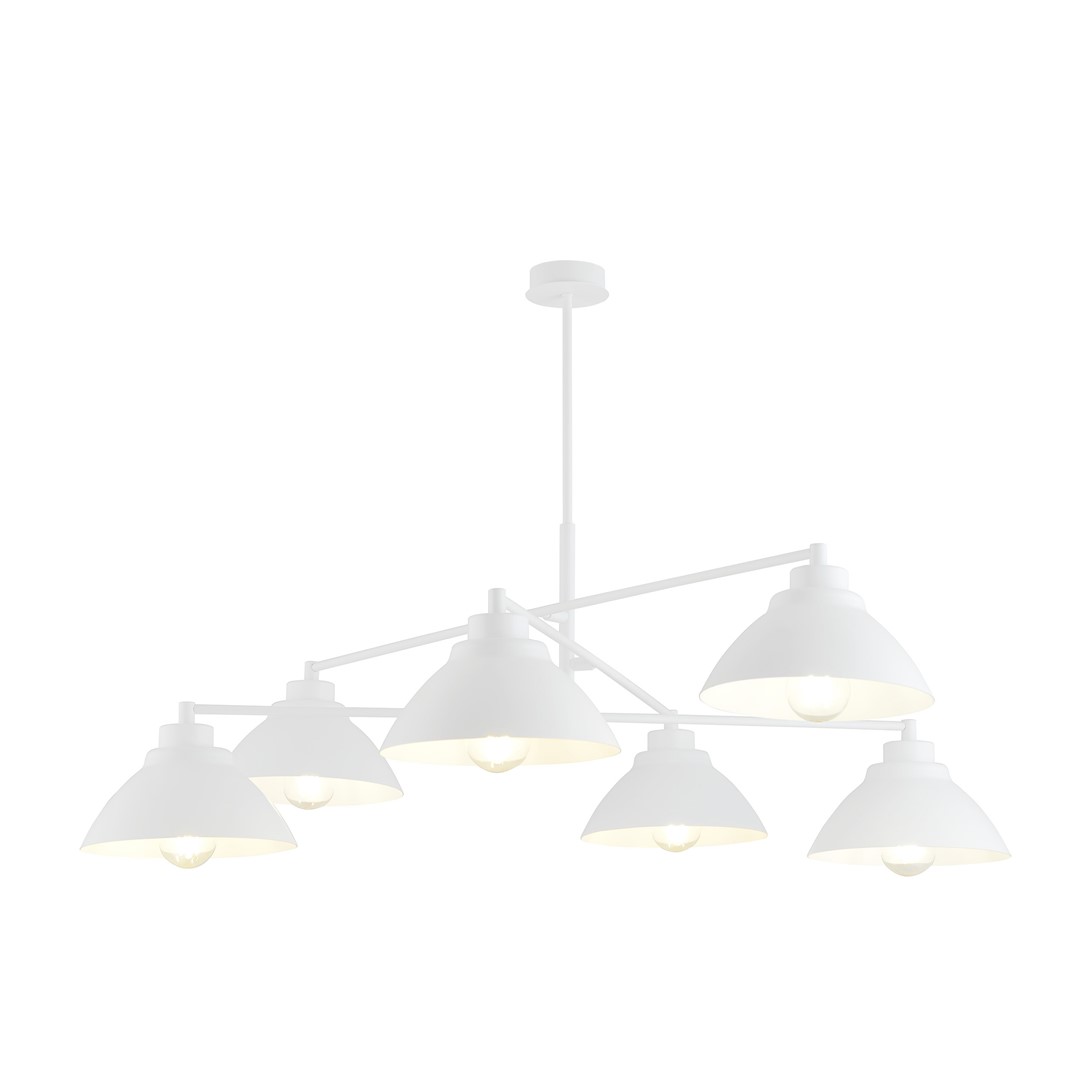 Emibig Luster MAVERICK 230V 15W MAX LED E27 Čelik Bijela