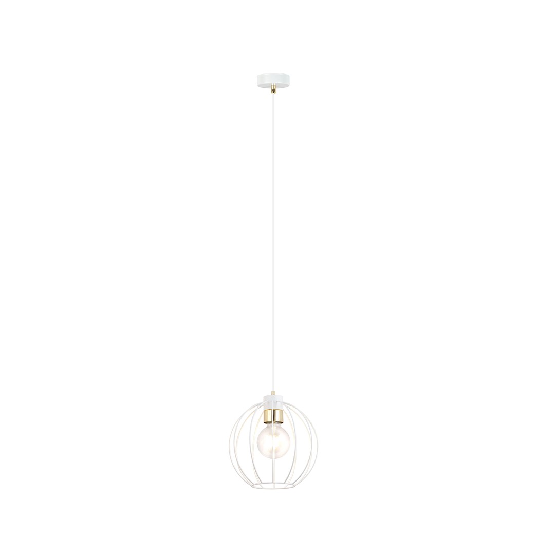 Emibig Visilica GINO 230V 15W MAX LED E27 Čelik Bijela/ Zlatna