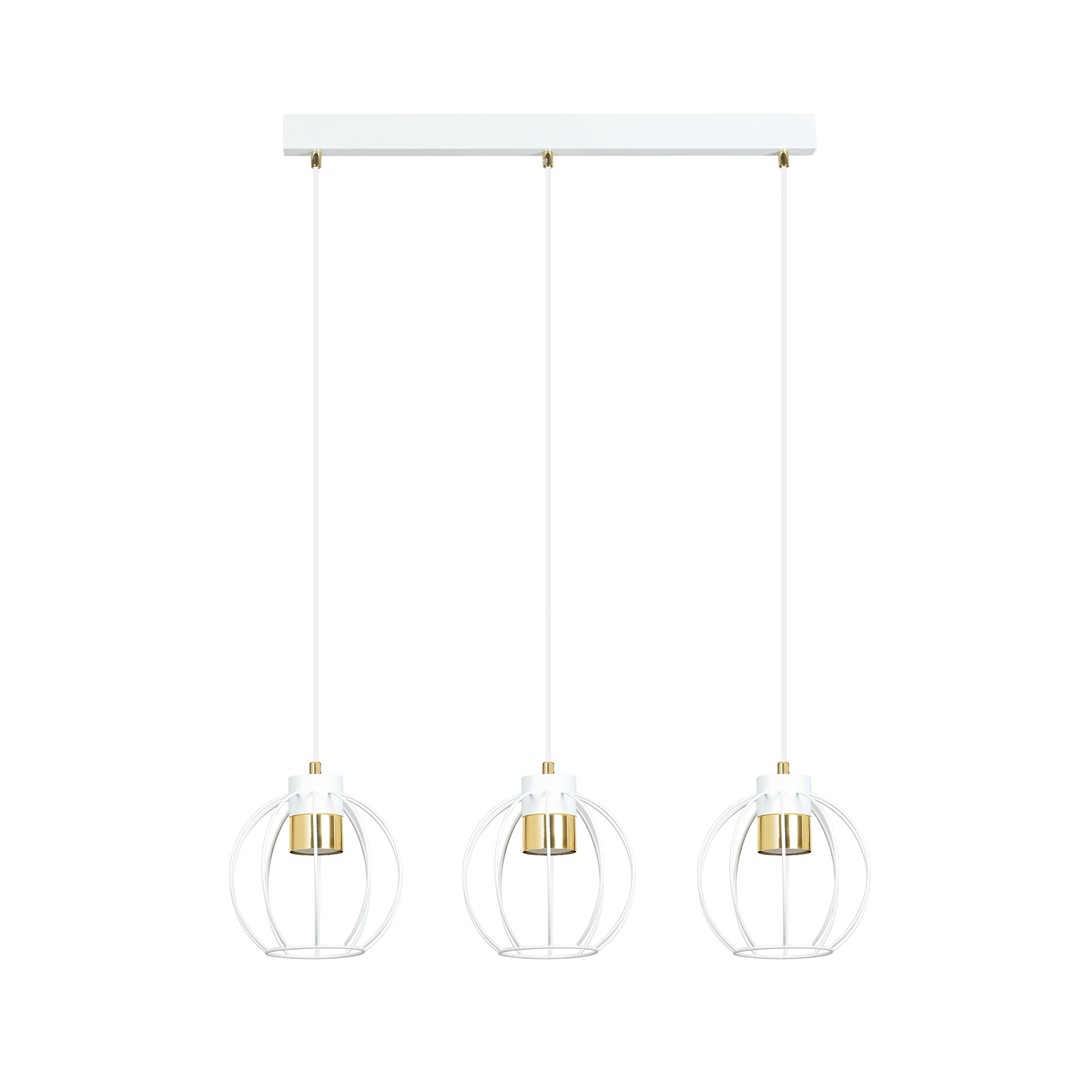 Emibig Visilica AJAX 230V 8W MAX LED GU10 Čelik Crna/ Zlatna