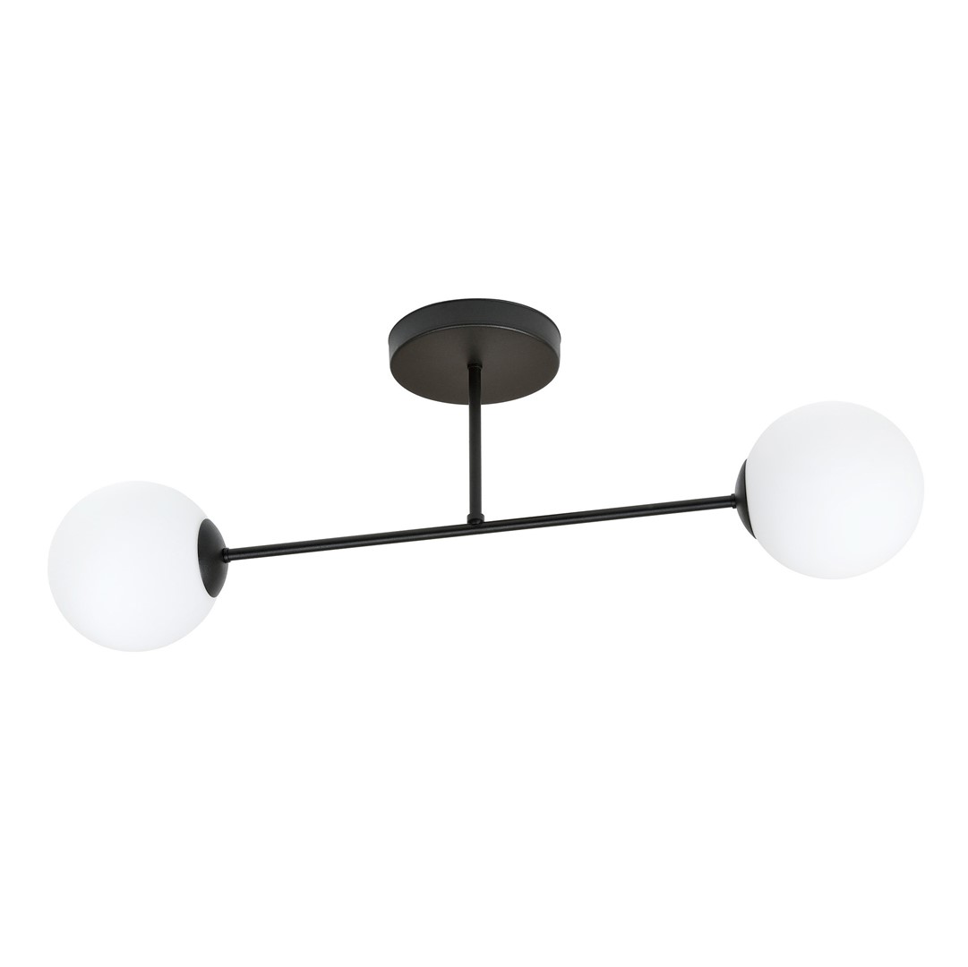 Emibig Stropna svjetiljka ROMA 230V 10W MAX LED E14 Čelik/ Staklo Crna