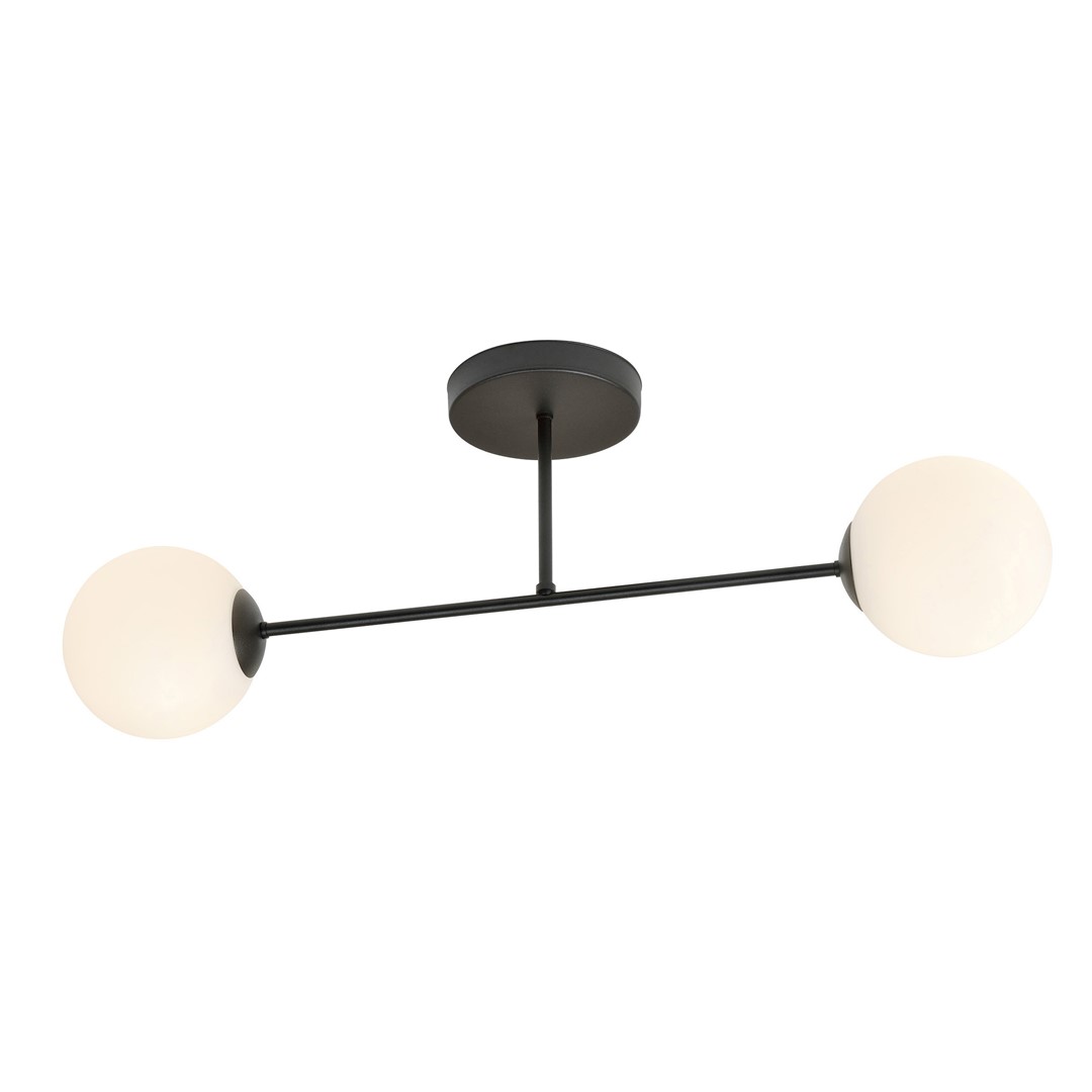 Emibig Stropna svjetiljka ROMA 230V 10W MAX LED E14 Čelik/ Staklo Crna