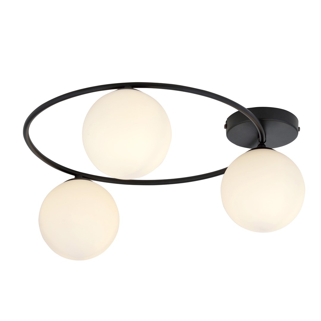 Emibig Stropna svjetiljka SOPRA 230V 10W MAX LED E14 Čelik/ Staklo Crna