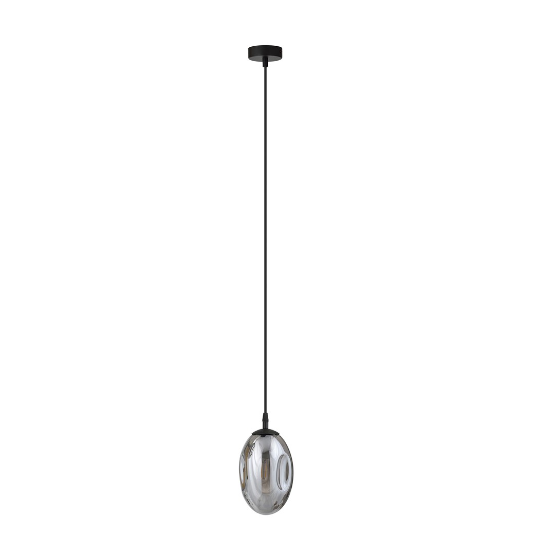 Emibig Visilica ASTRAL 230V 10W MAX LED E14 Čelik/ Staklo Crna