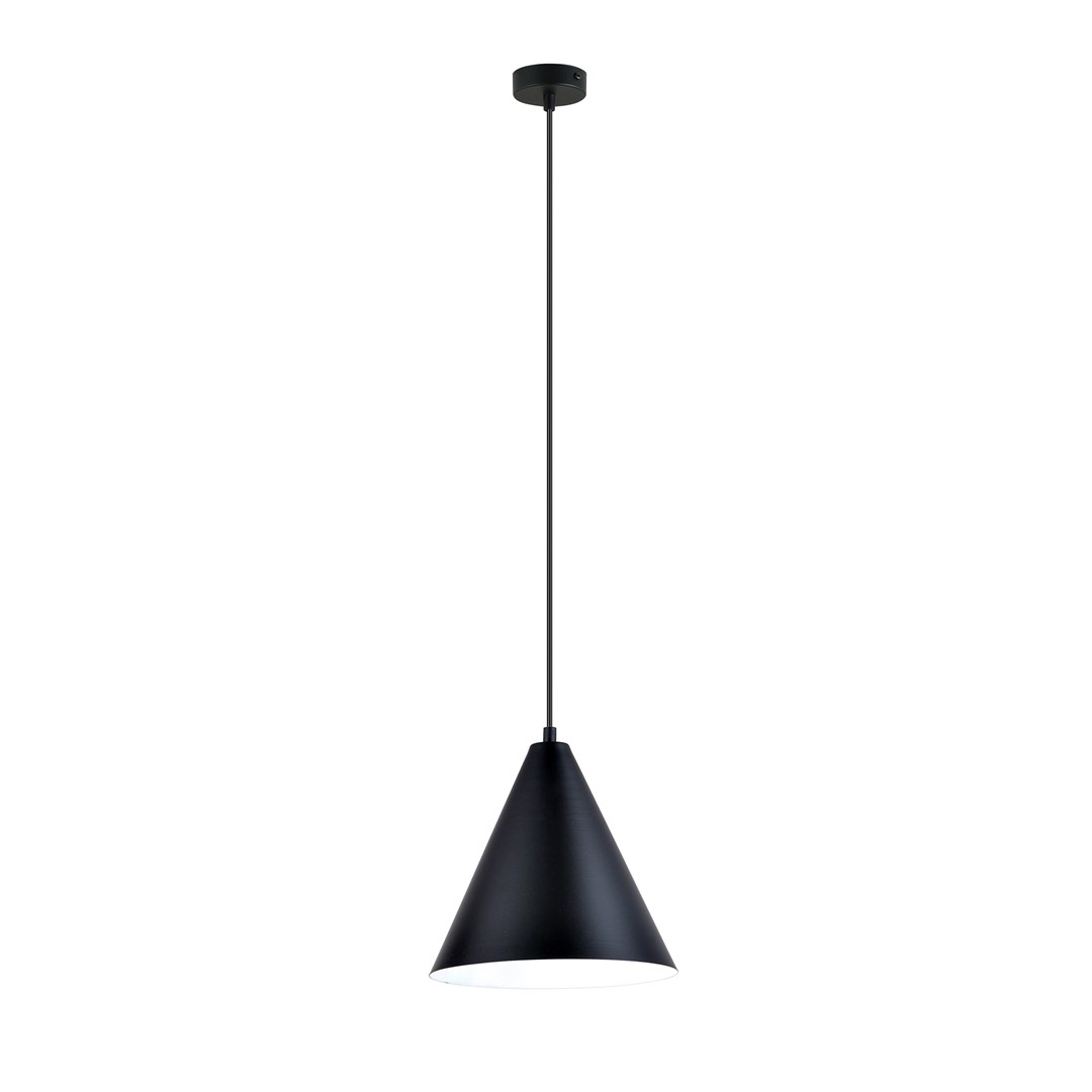 Emibig Visilica REBEL 230V 15W MAX LED E27 Čelik Crna/ Bijela
