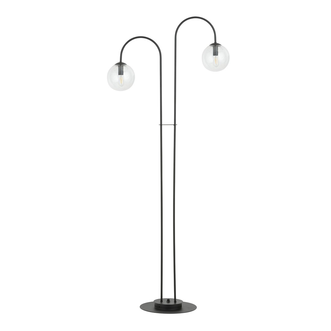 Emibig Luster ARCHI 230V 10W MAX LED E14 Čelik/ Staklo Crna