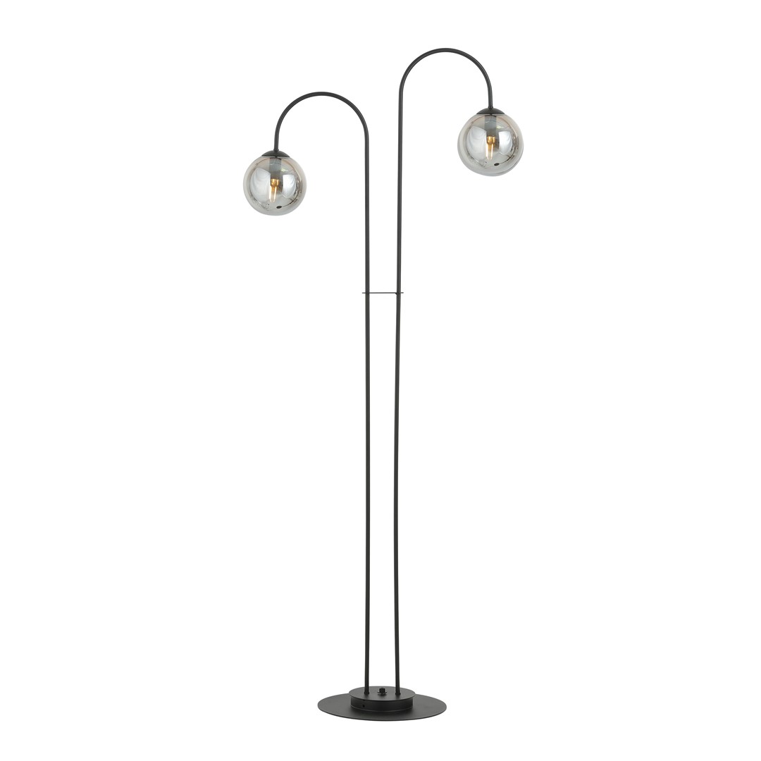 Emibig Luster ARCHI 230V 10W MAX LED E14 Čelik/ Staklo Crna
