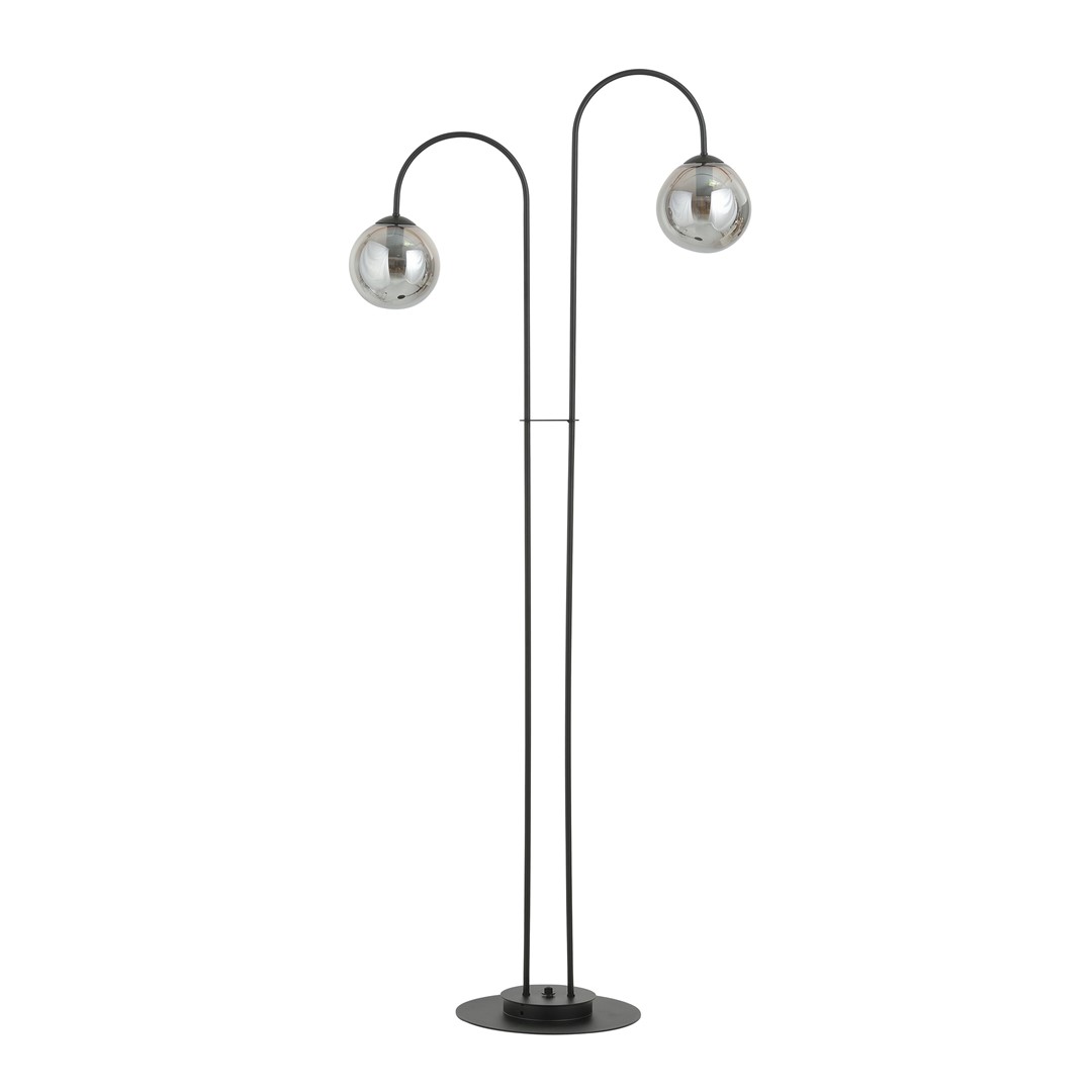 Emibig Luster ARCHI 230V 10W MAX LED E14 Čelik/ Staklo Crna