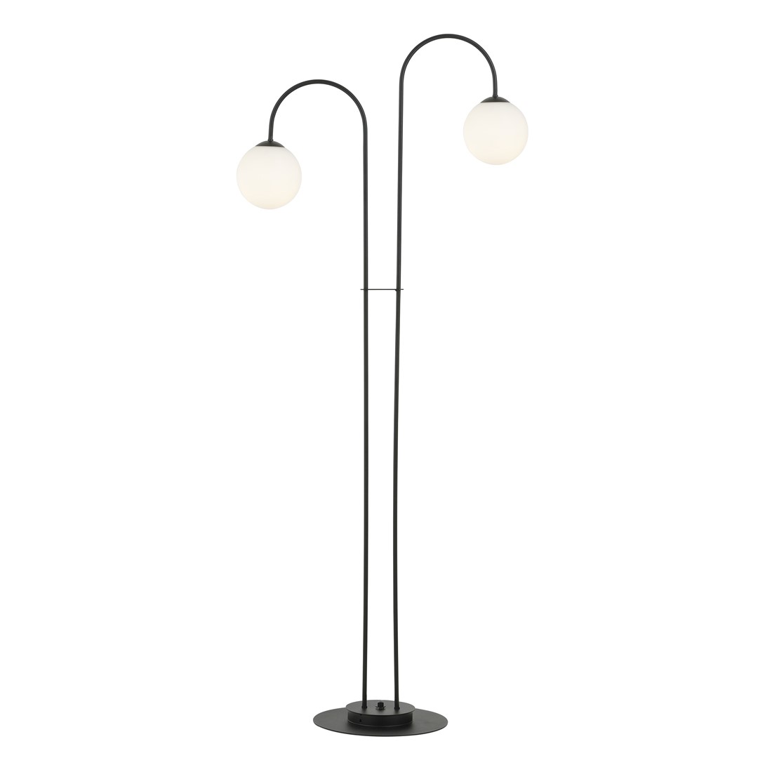 Emibig Luster ARCHI 230V 10W MAX LED E14 Čelik/ Staklo Crna
