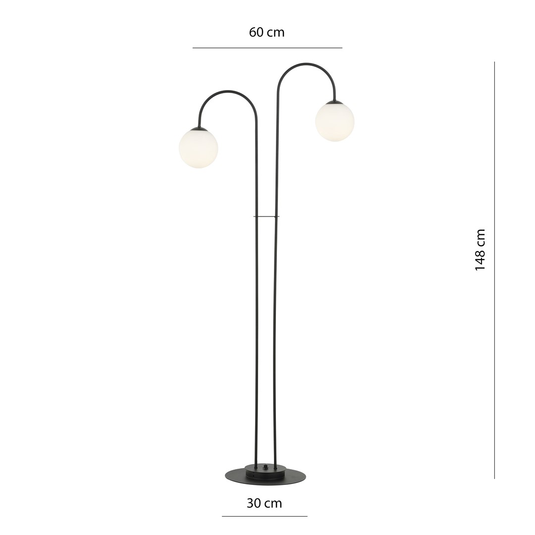 Emibig Luster ARCHI 230V 10W MAX LED E14 Čelik/ Staklo Crna