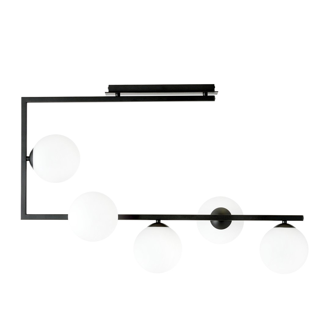 Emibig Stropna svjetiljka SOMA 230V 10W MAX LED E14 Čelik/ Staklo Crna/ Zlatna