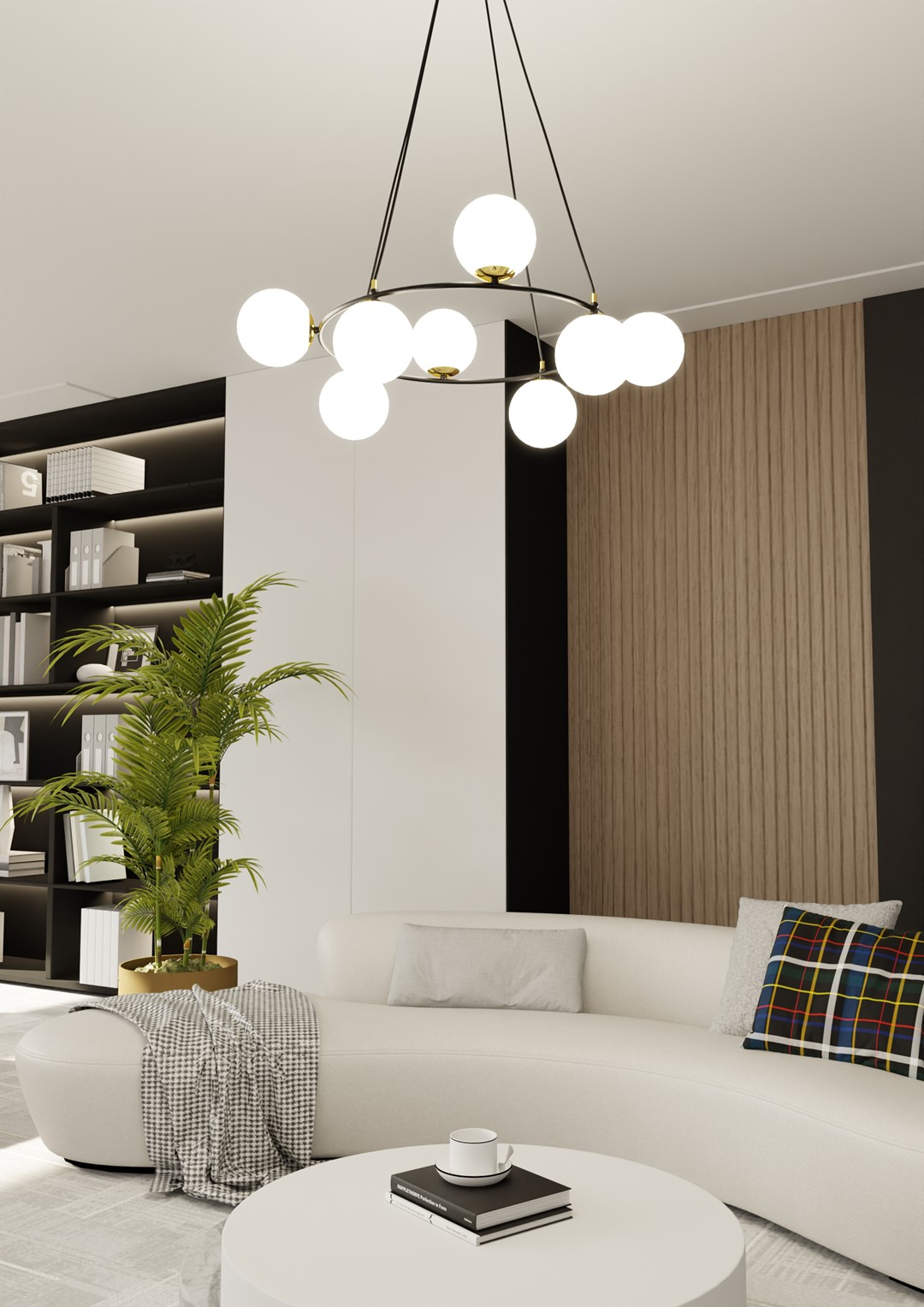 Emibig Visilica AZURA 230V 10W MAX LED E14 Čelik/ Staklo Crna/ Zlatna