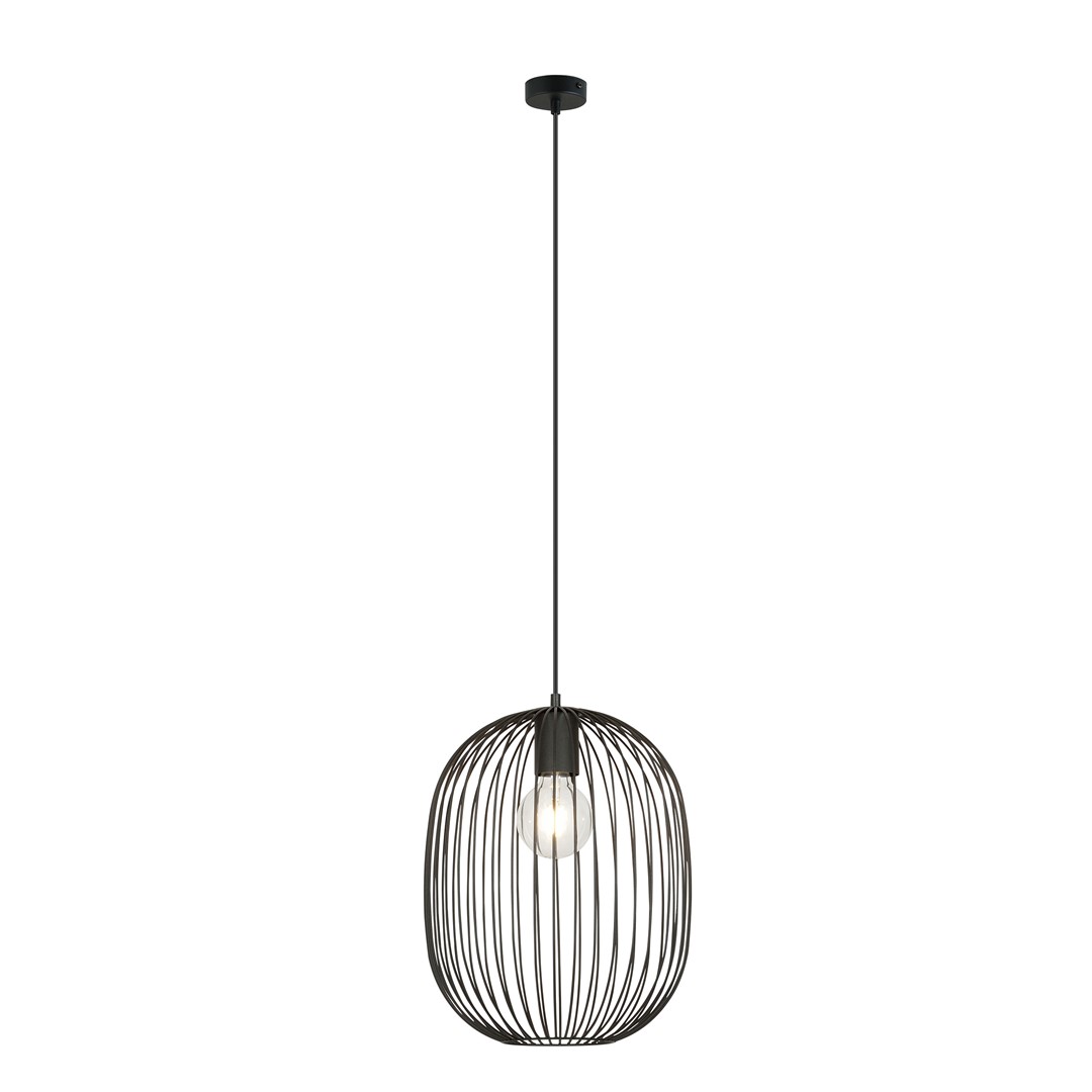 Emibig Visilica ONYX 230V 15W MAX LED E27 Čelik Crna