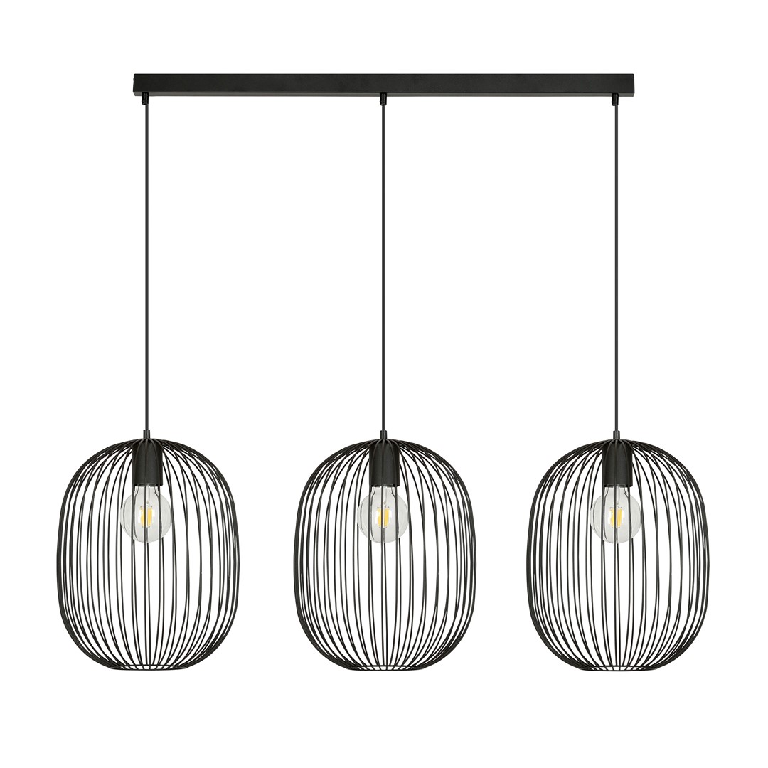 Emibig Visilica ONYX 230V 15W MAX LED E27 Čelik Crna