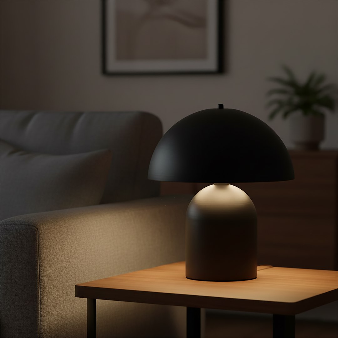Emibig Stolna lampa KAVA 230V 15W MAX LED E27 Čelik Crna