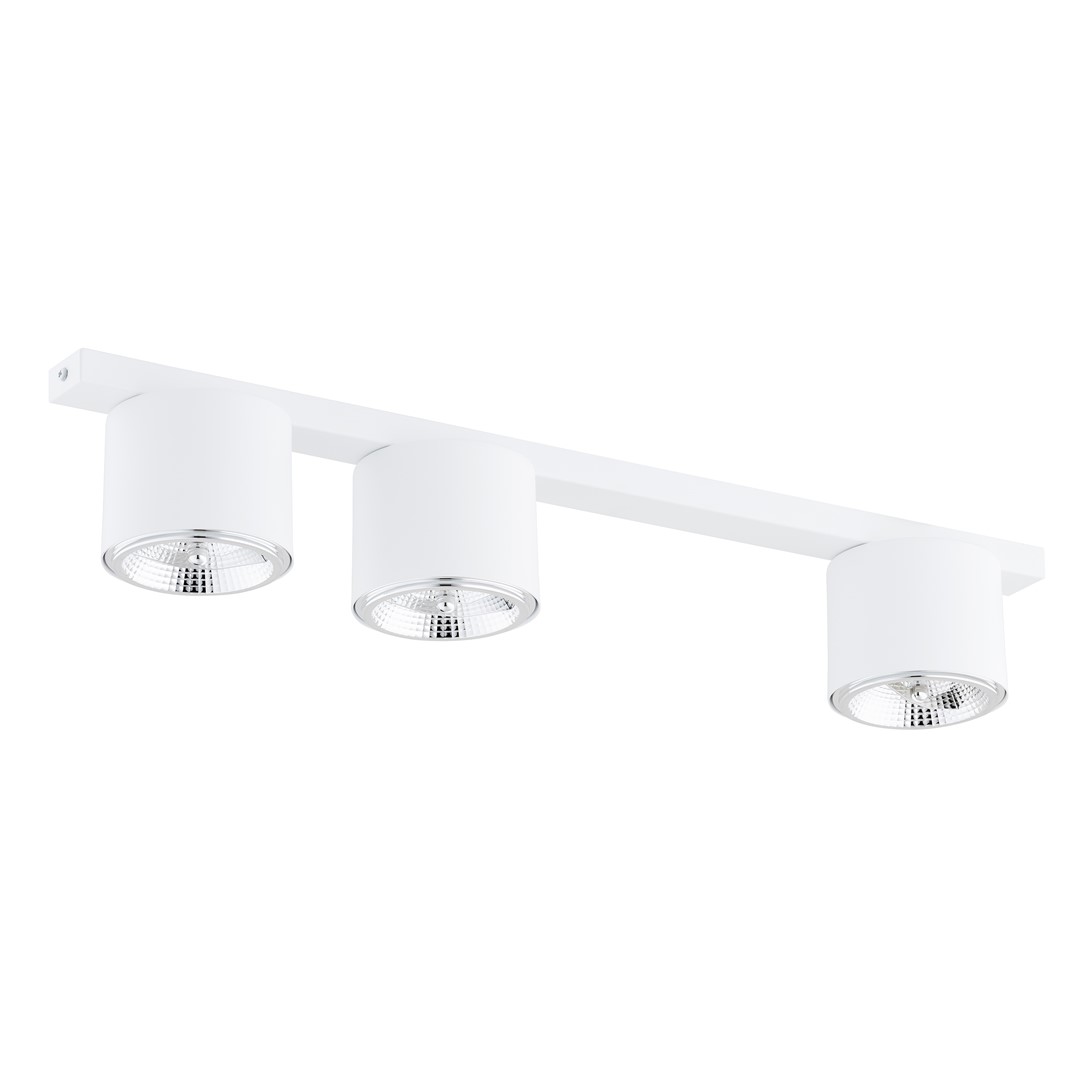 Emibig Stropna svjetiljka NANO 230V 12W MAX LED GU10 AR 111 Čelik Bijela