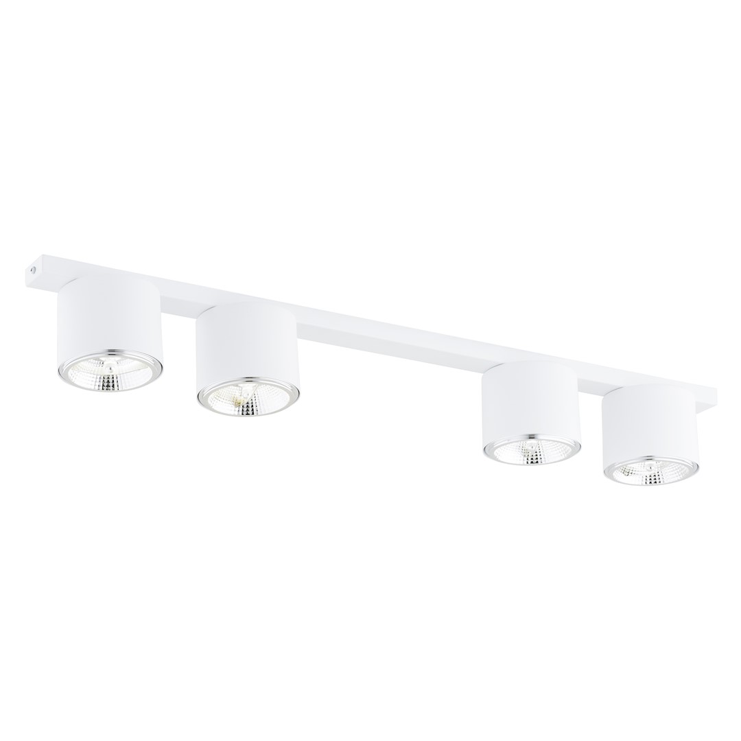 Emibig Stropna svjetiljka NANO 230V 12W MAX LED GU10 AR 111 Čelik Bijela