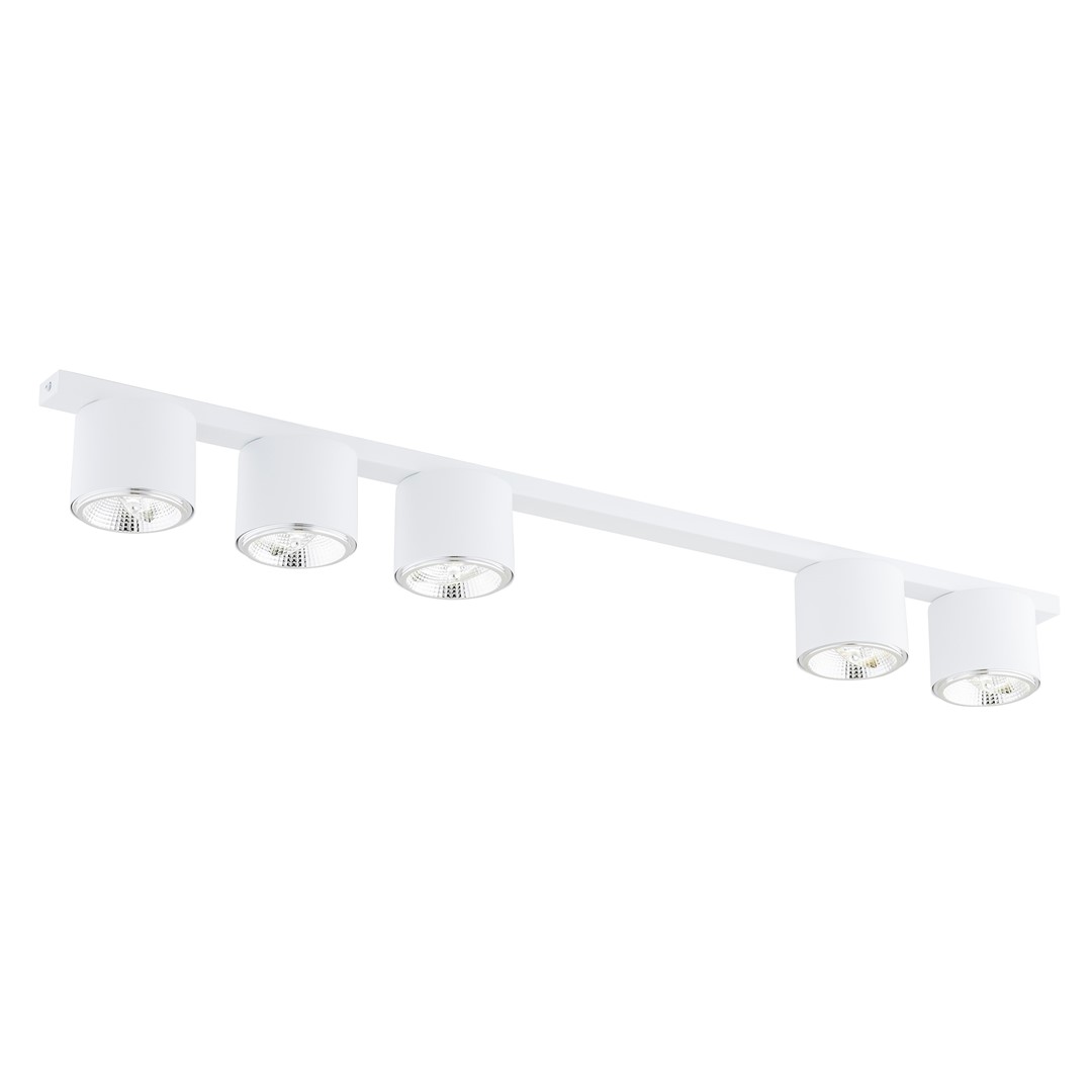 Emibig Stropna svjetiljka NANO 230V 12W MAX LED GU10 AR 111 Čelik Bijela