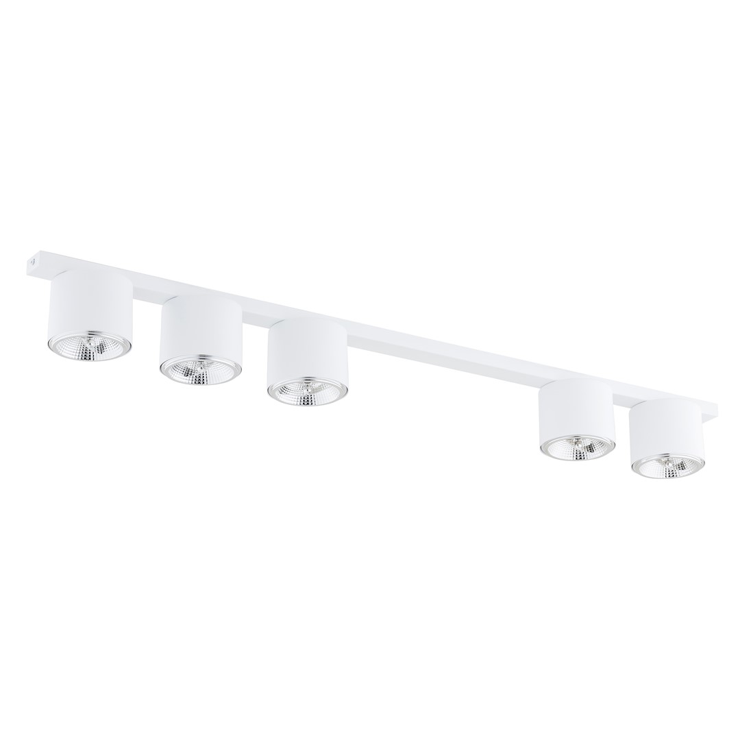Emibig Stropna svjetiljka NANO 230V 12W MAX LED GU10 AR 111 Čelik Bijela