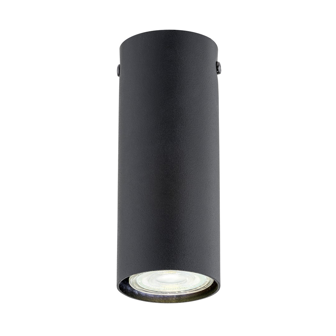 Emibig Stropna svjetiljka TECNO 230V 8W MAX LED GU10 Čelik Crna