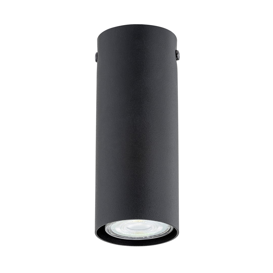 Emibig Stropna svjetiljka TECNO 230V 8W MAX LED GU10 Čelik Crna