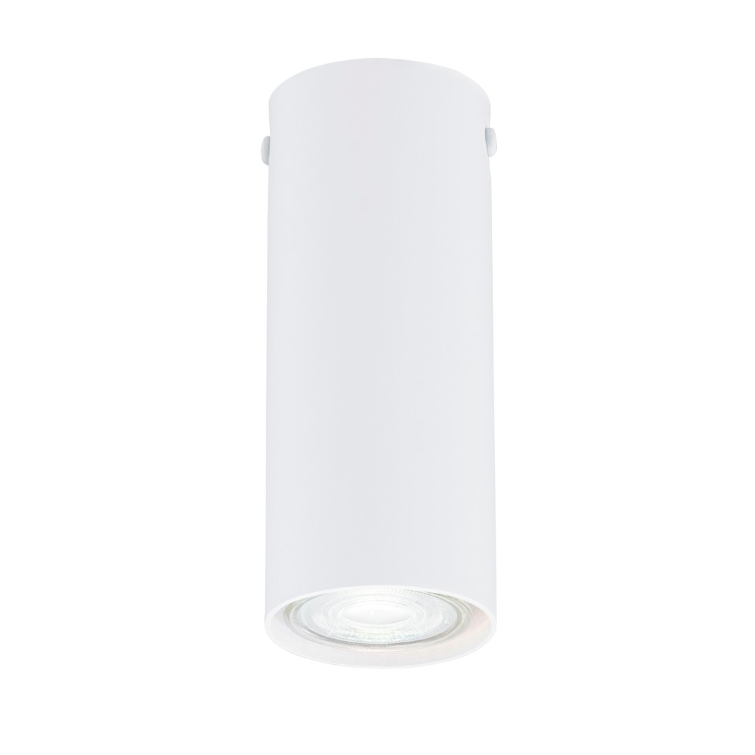Emibig Stropna svjetiljka TECNO 230V 8W MAX LED GU10 Čelik Bijela