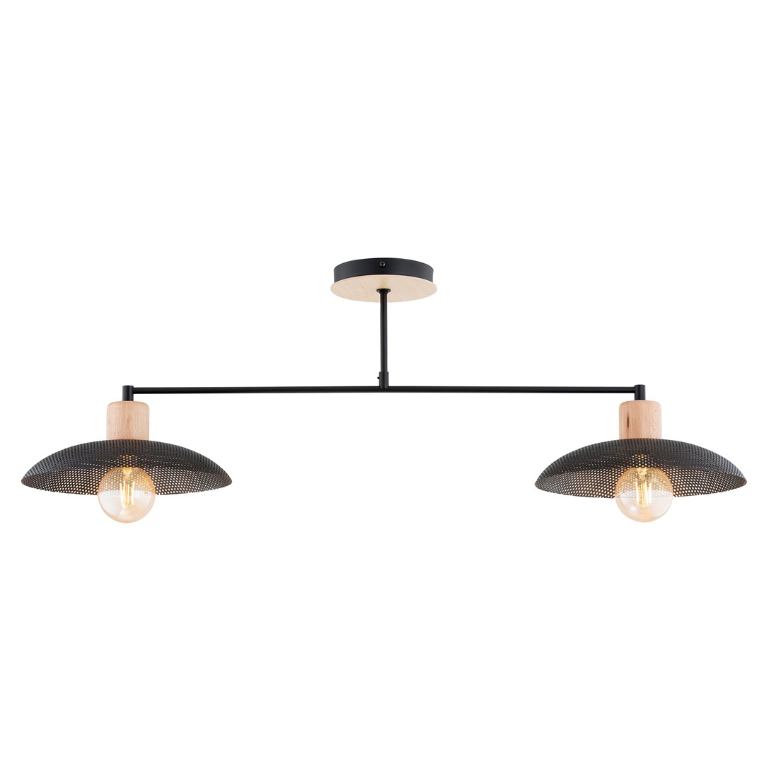 Emibig Luster KOBE 230V 15W MAX LED E27 Čelik Crna