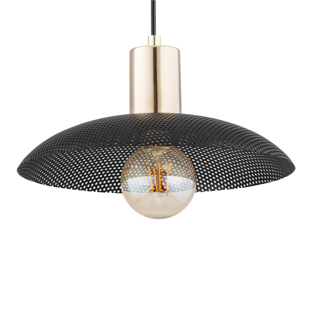 Emibig Luster SPIRIT 230V 15W MAX LED E27 Čelik Crna