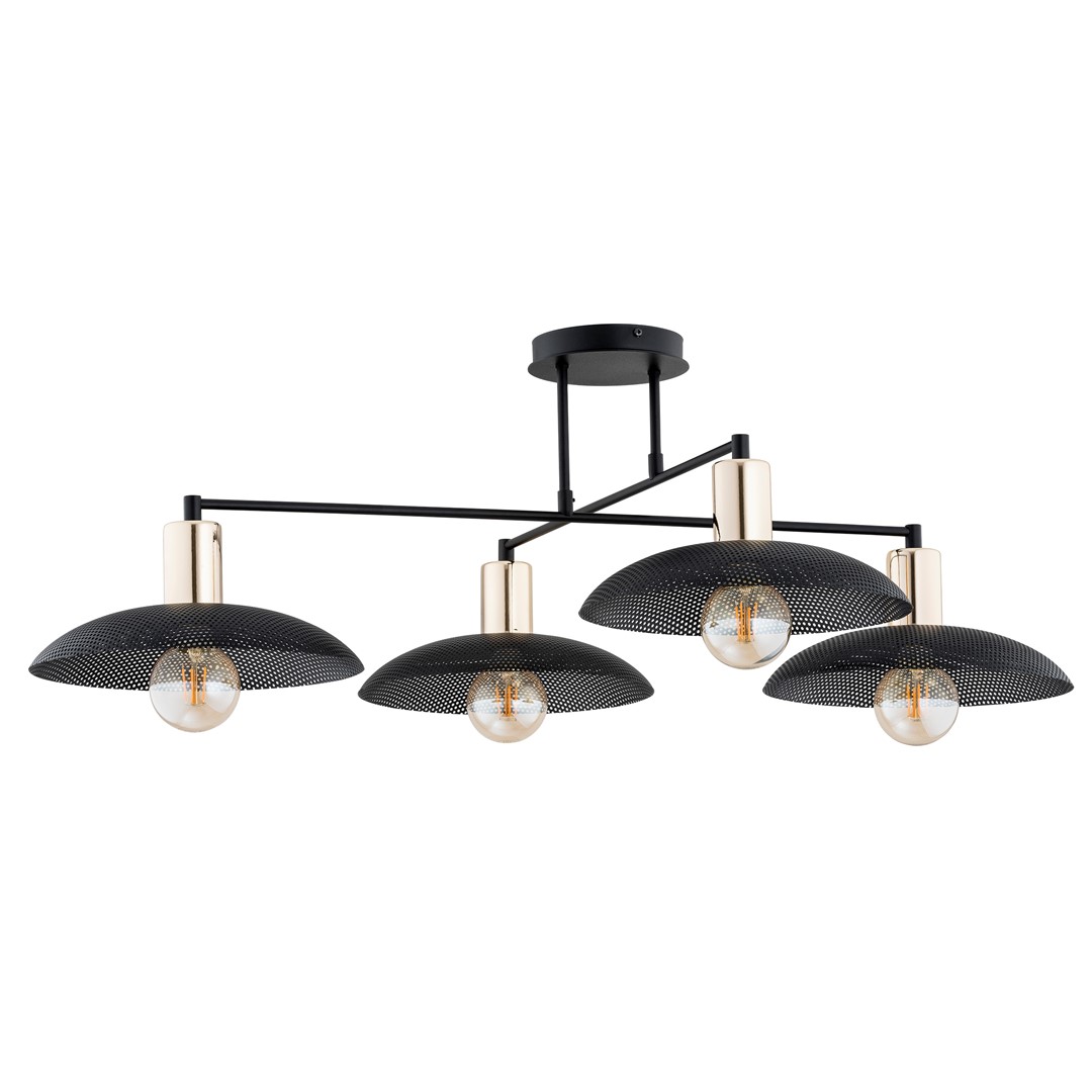 Emibig Luster SPIRIT 230V 15W MAX LED E27 Čelik Crna