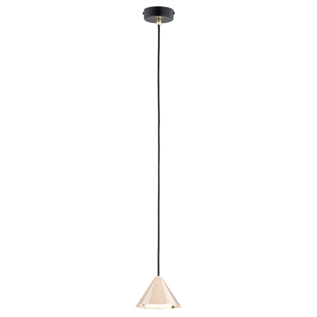 Emibig Visilica ELIT 230V 10W MAX LED GX53 Čelik Crna/ Zlatna