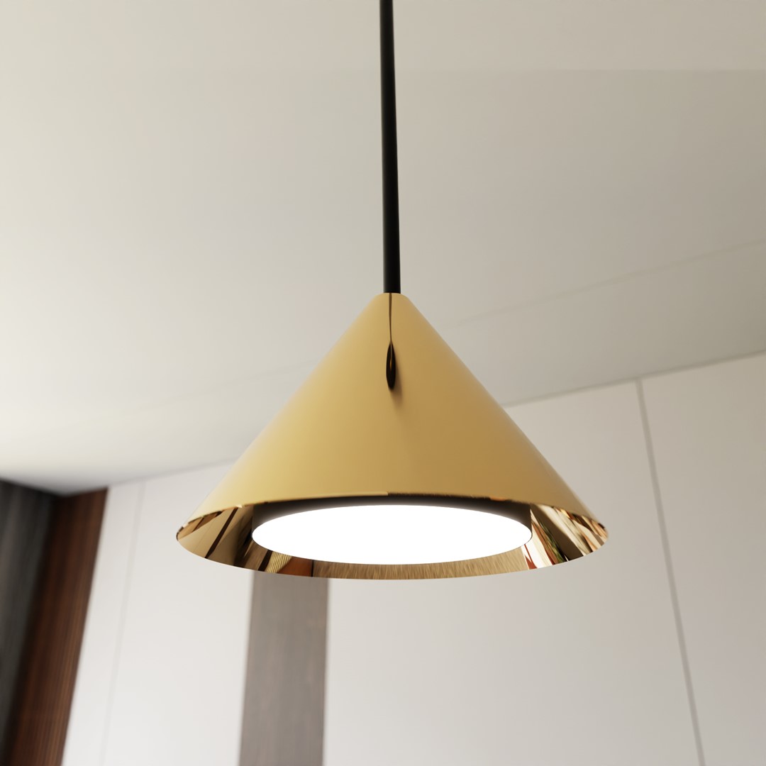 Emibig Visilica ELIT 230V 10W MAX LED GX53 Čelik Crna/ Zlatna