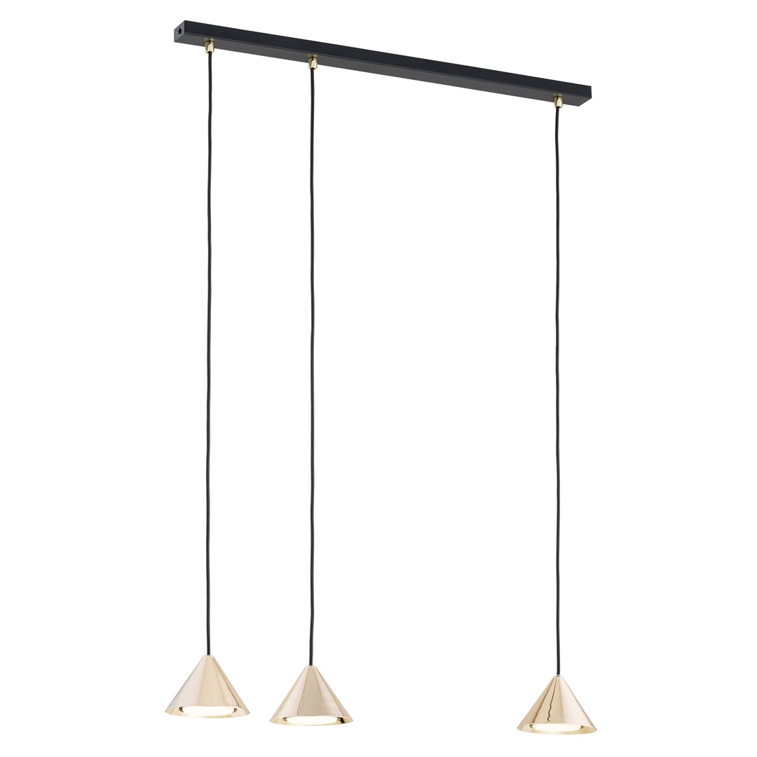 Emibig Visilica ELIT 230V 10W MAX LED GX53 Čelik Crna/ Zlatna
