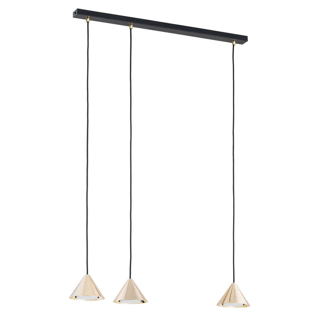 Emibig Visilica ELIT 230V 10W MAX LED GX53 Čelik Crna/ Zlatna