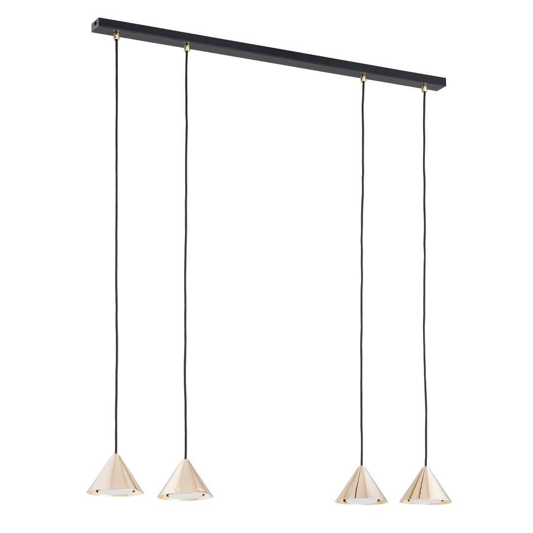 Emibig Visilica ELIT 230V 10W MAX LED GX53 Čelik Crna/ Zlatna