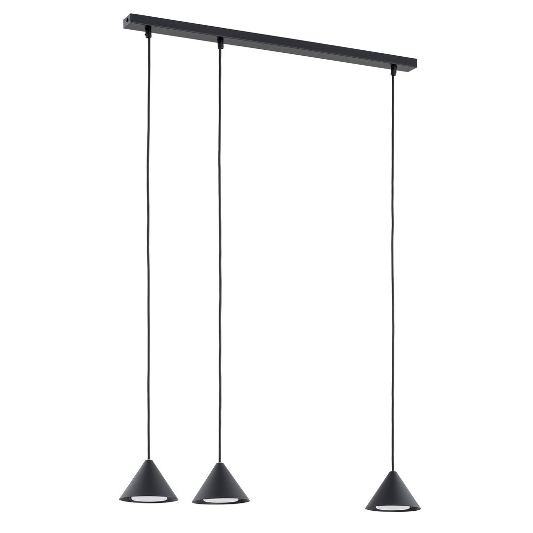 Emibig Visilica ELIT 230V 10W MAX LED GX53 Čelik Crna/ Zlatna