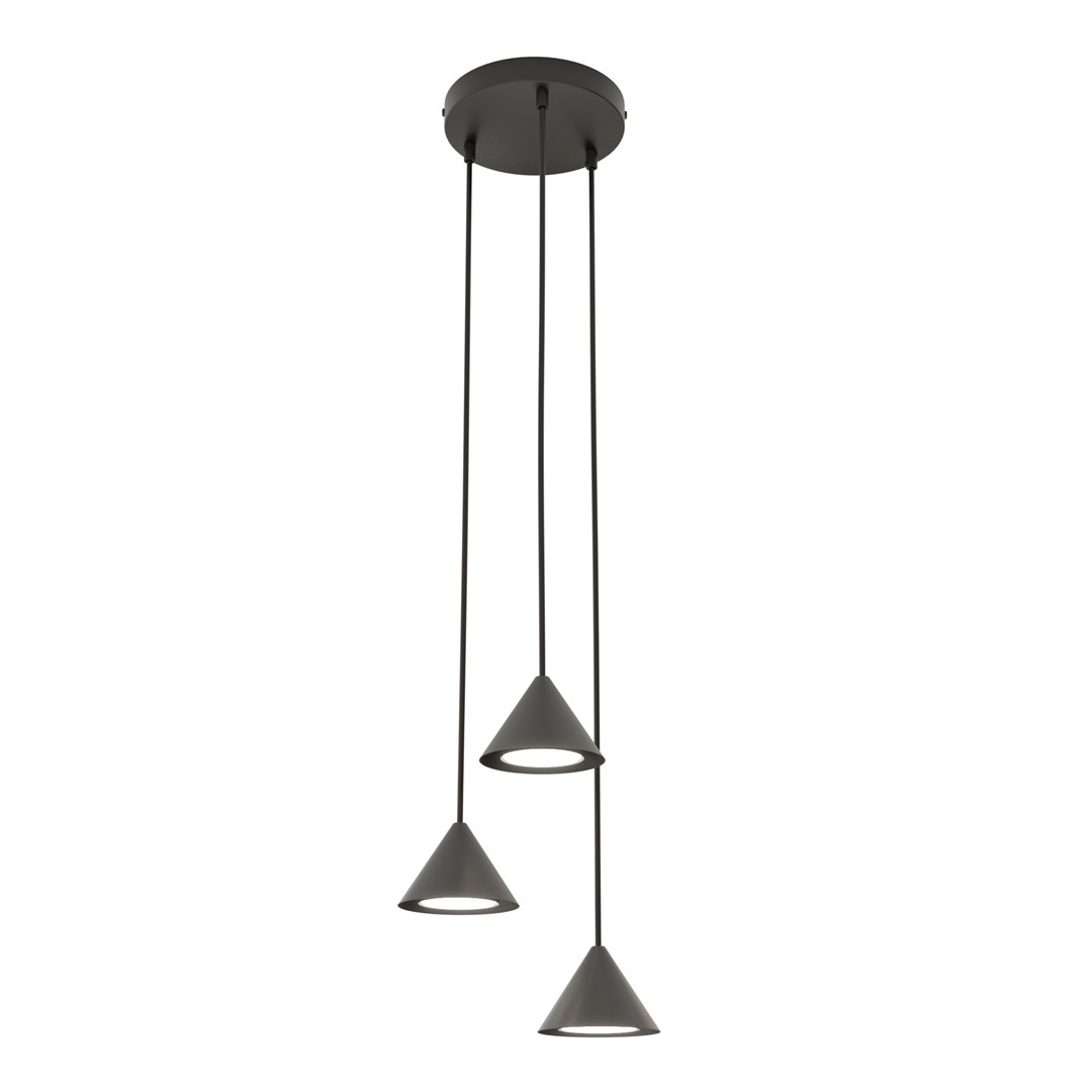 Emibig Visilica ELIT 230V 10W MAX LED GX53 Čelik Crna