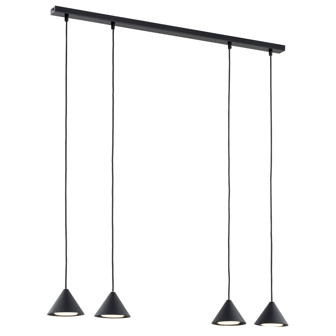 Emibig Visilica ELIT 230V 10W MAX LED GX53 Čelik Crna/ Zlatna