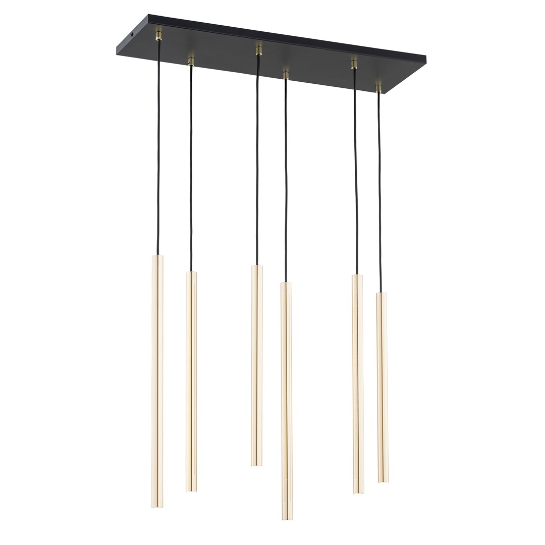 Emibig Visilica SELTER 230V 8W MAX LED G9 Čelik Crna/ Zlatna