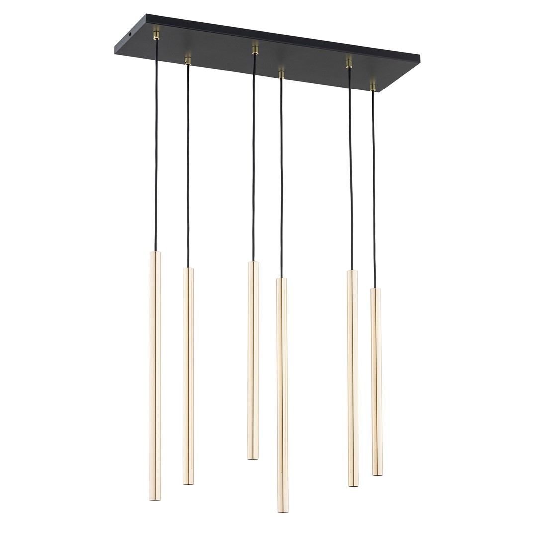 Emibig Visilica SELTER 230V 8W MAX LED G9 Čelik Crna/ Zlatna