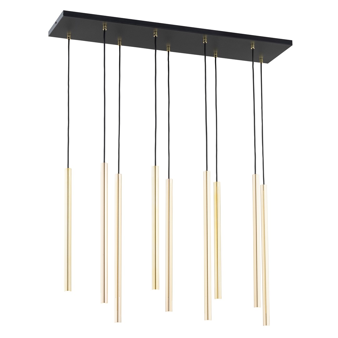 Emibig Visilica SELTER 230V 8W MAX LED G9 Čelik Crna/ Zlatna