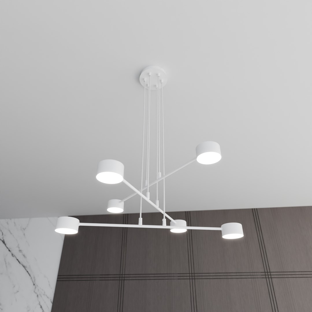Emibig Visilica MODUS 230V 10W MAX LED GX53 Čelik Bijela