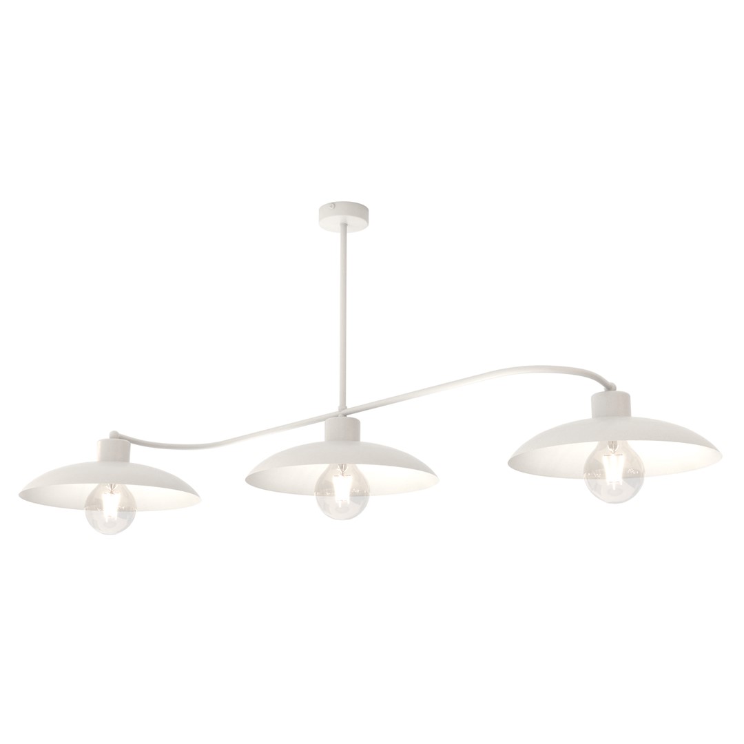 Emibig Luster FOSTER 230V 15W MAX LED E27 Čelik Bijela