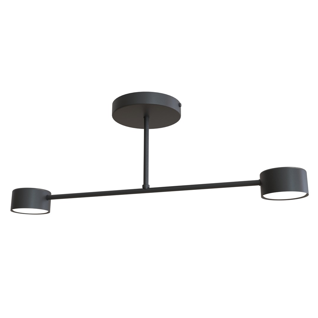 Emibig Stropna svjetiljka HALO 230V 10W MAX LED GX53 Čelik Crna