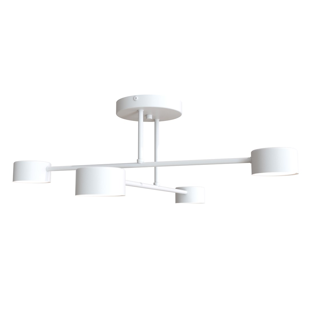 Emibig Stropna svjetiljka HALO 230V 10W MAX LED GX53 Čelik Bijela